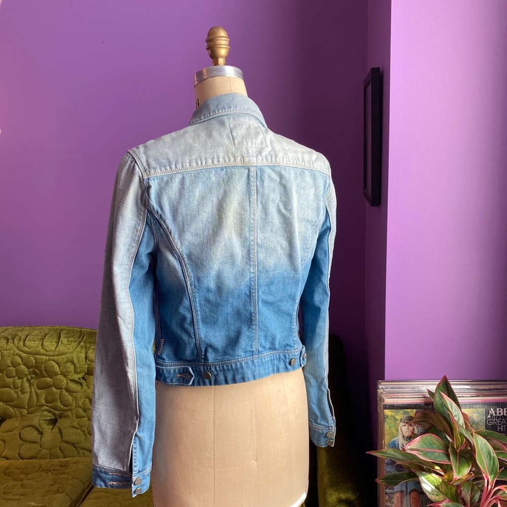Anthropologie Colorblock Denim Jacket, Medium - Picture 7 of 7